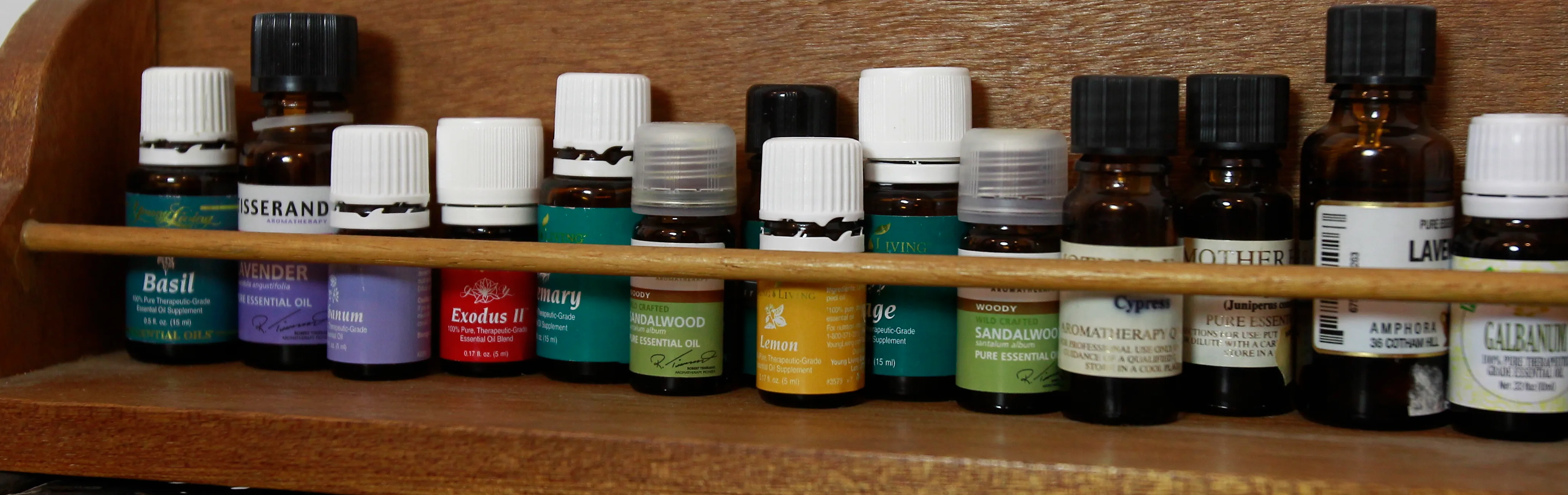 Variety of Essential Oils used in Energy Healing Sessions