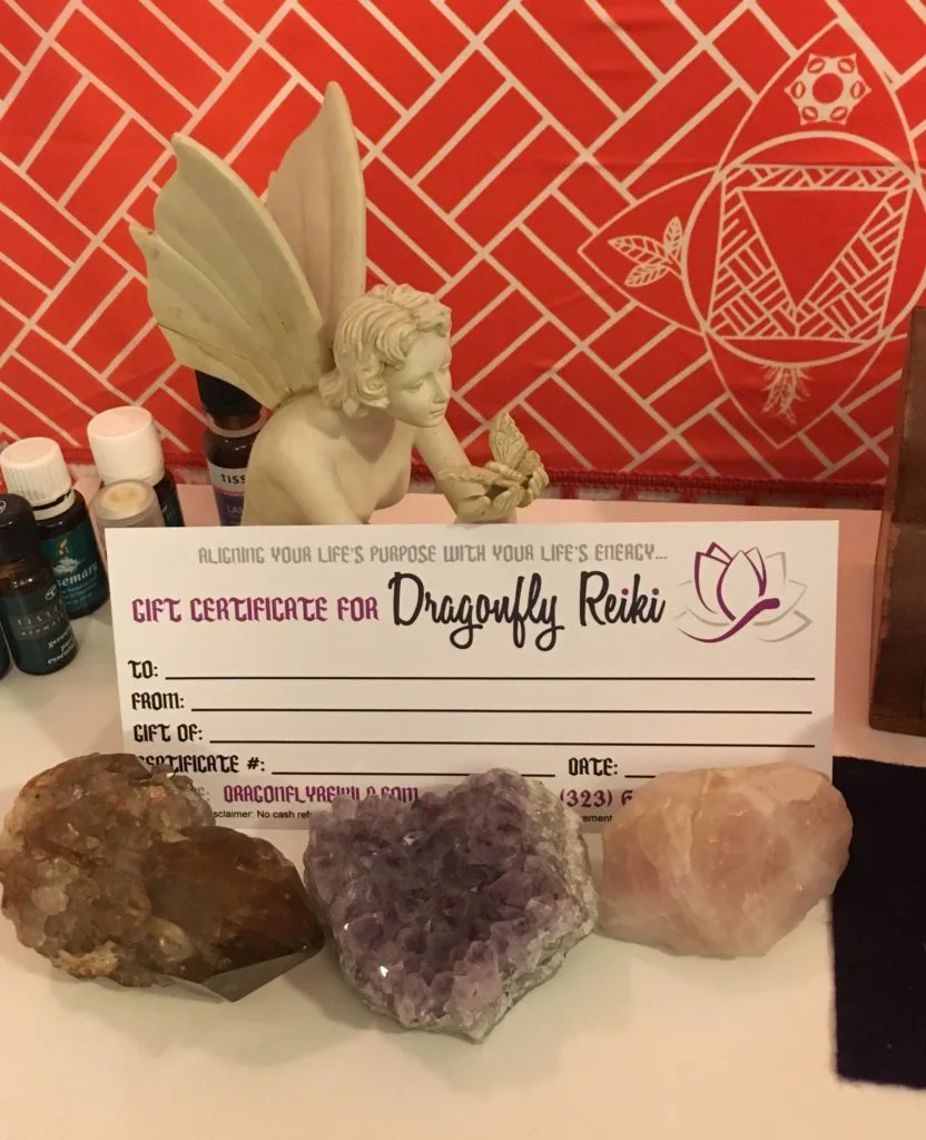Gift Certificate for Dragonfly Reiki Healing Practice